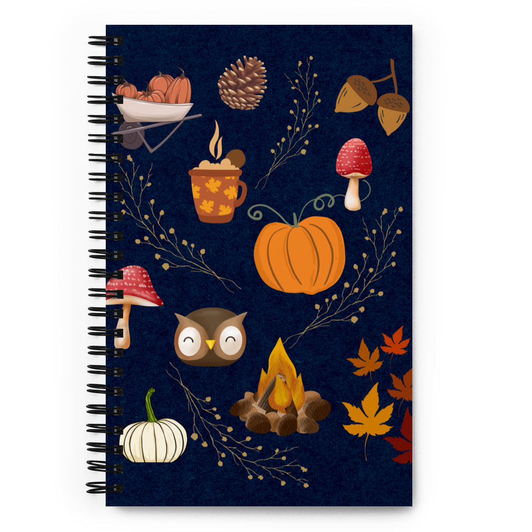 Fall Spiral notebook