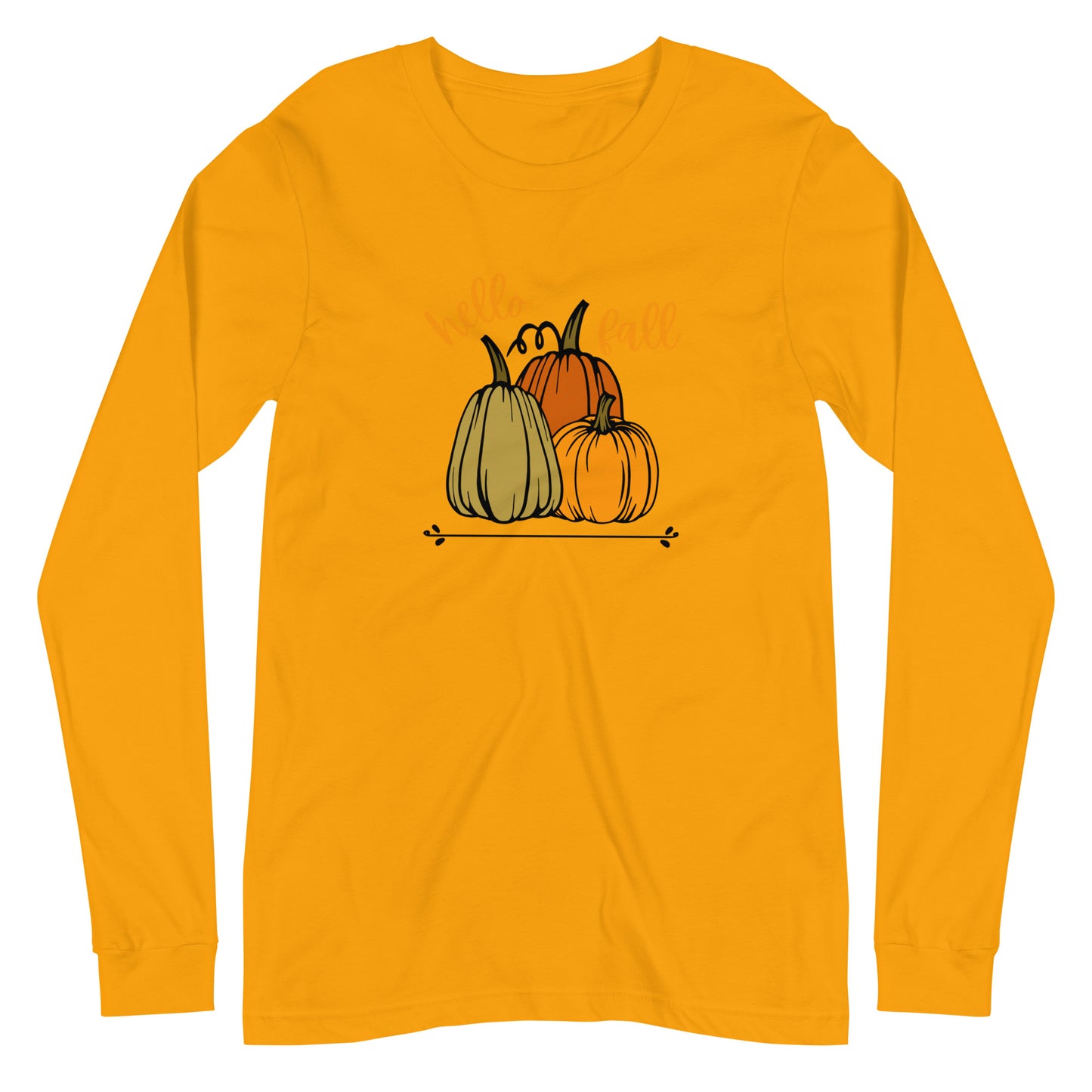 Hello Fall Unisex Long Sleeve Tee