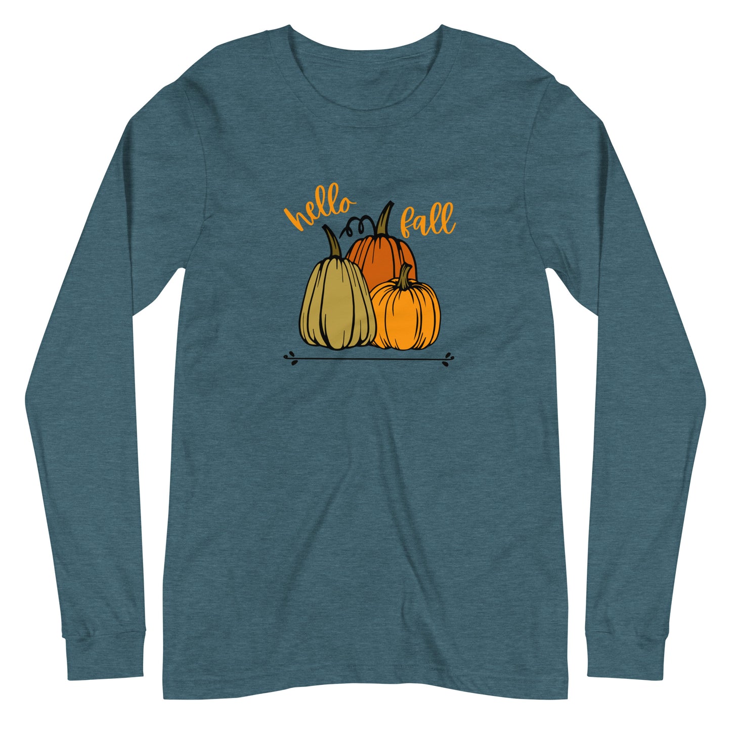 Hello Fall Unisex Long Sleeve Tee