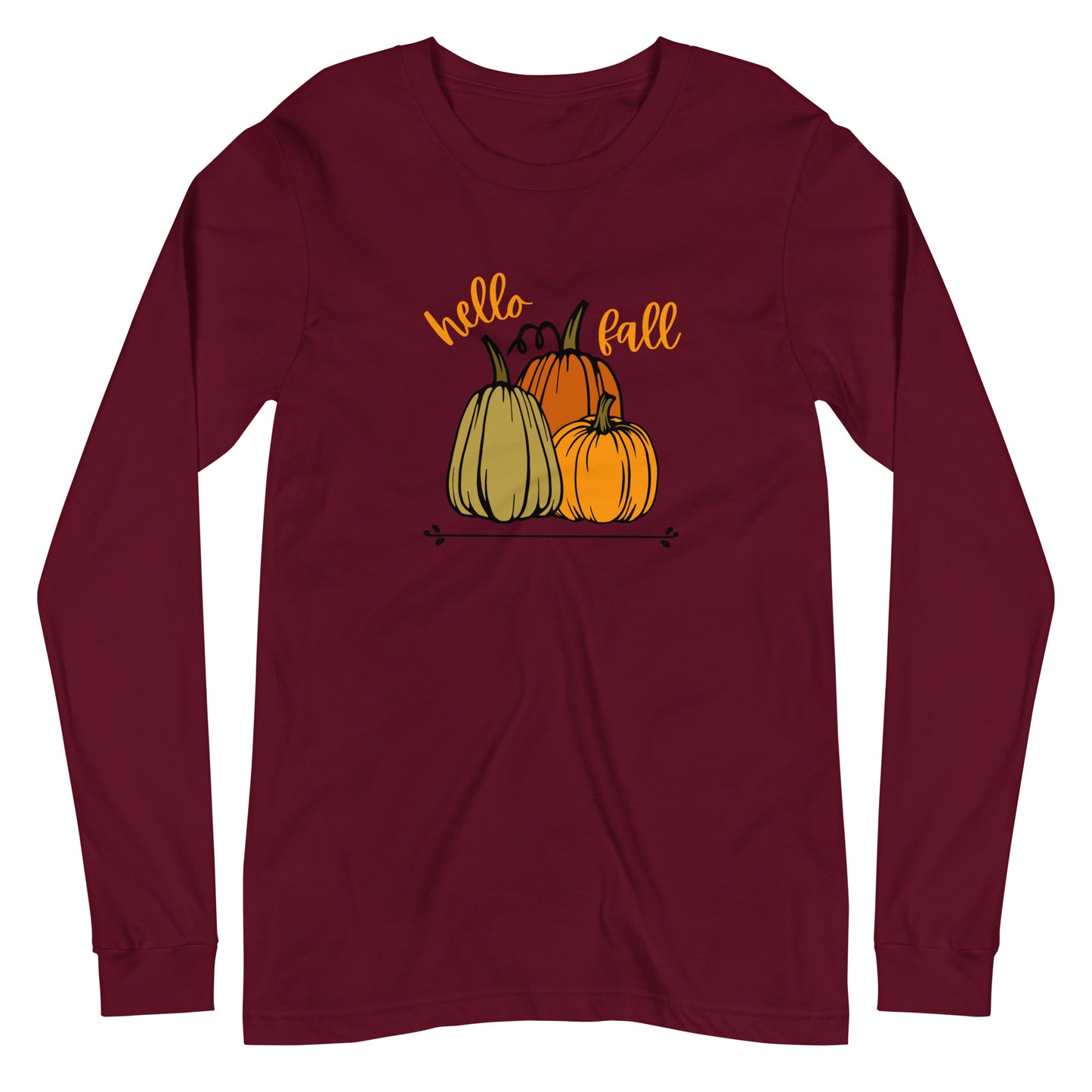 Hello Fall Unisex Long Sleeve Tee