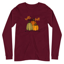 Load image into Gallery viewer, Hello Fall Unisex Long Sleeve Tee
