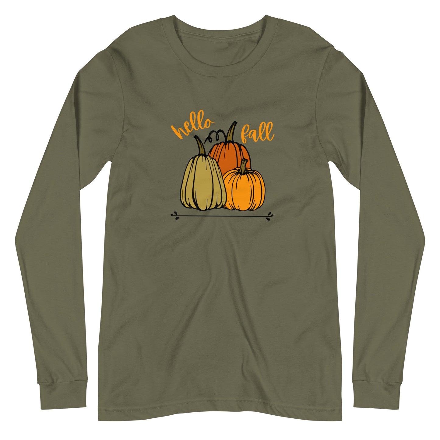 Hello Fall Unisex Long Sleeve Tee