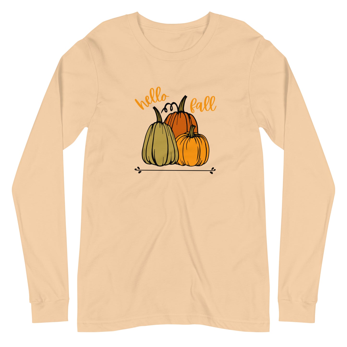 Hello Fall Unisex Long Sleeve Tee