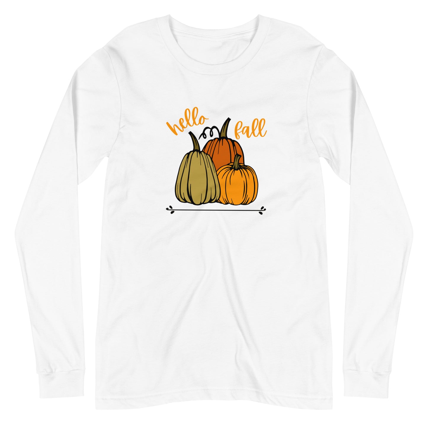 Hello Fall Unisex Long Sleeve Tee