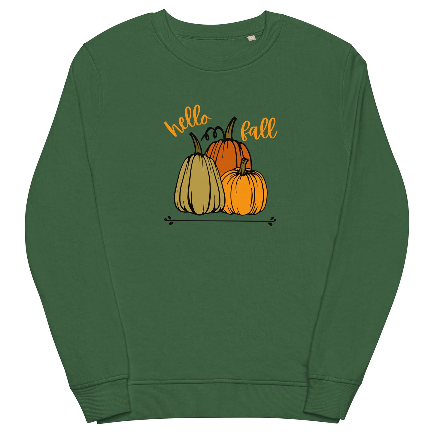 Hello Fall Unisex Organic Sweatshirt