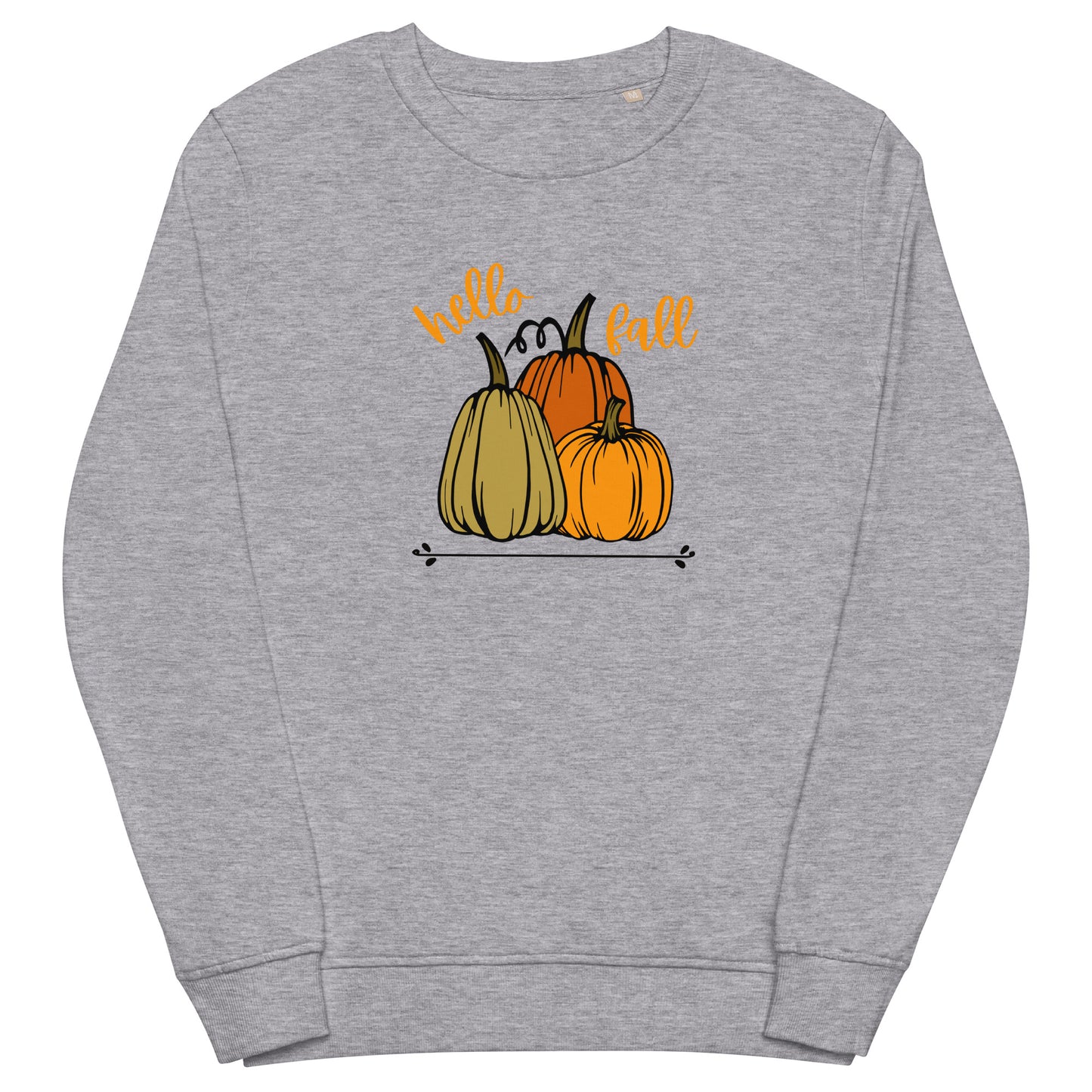 Hello Fall Unisex Organic Sweatshirt