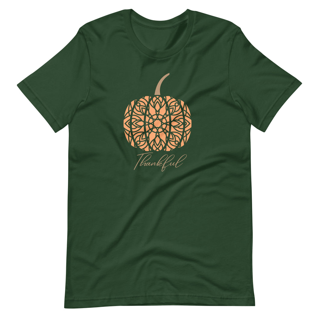 Mandala Pumpkin Thankful Unisex t-shirt