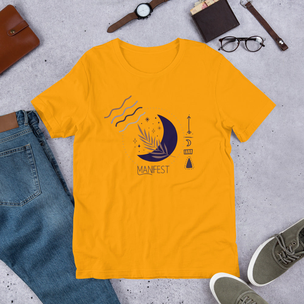 Manifest Moon Short-Sleeve Unisex T-Shirt - Stardust & Moonstone