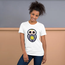 Load image into Gallery viewer, Sugar Skull Owl Unisex T-Shirt - Stardust &amp; Moonstone
