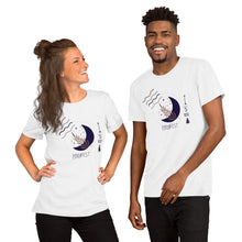 Load image into Gallery viewer, Manifest Moon Short-Sleeve Unisex T-Shirt - Stardust &amp; Moonstone
