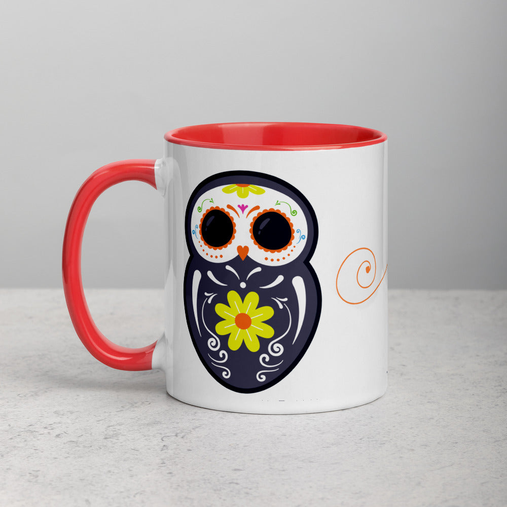Owl Mug with Color Inside - Assorted - Stardust & Moonstone
