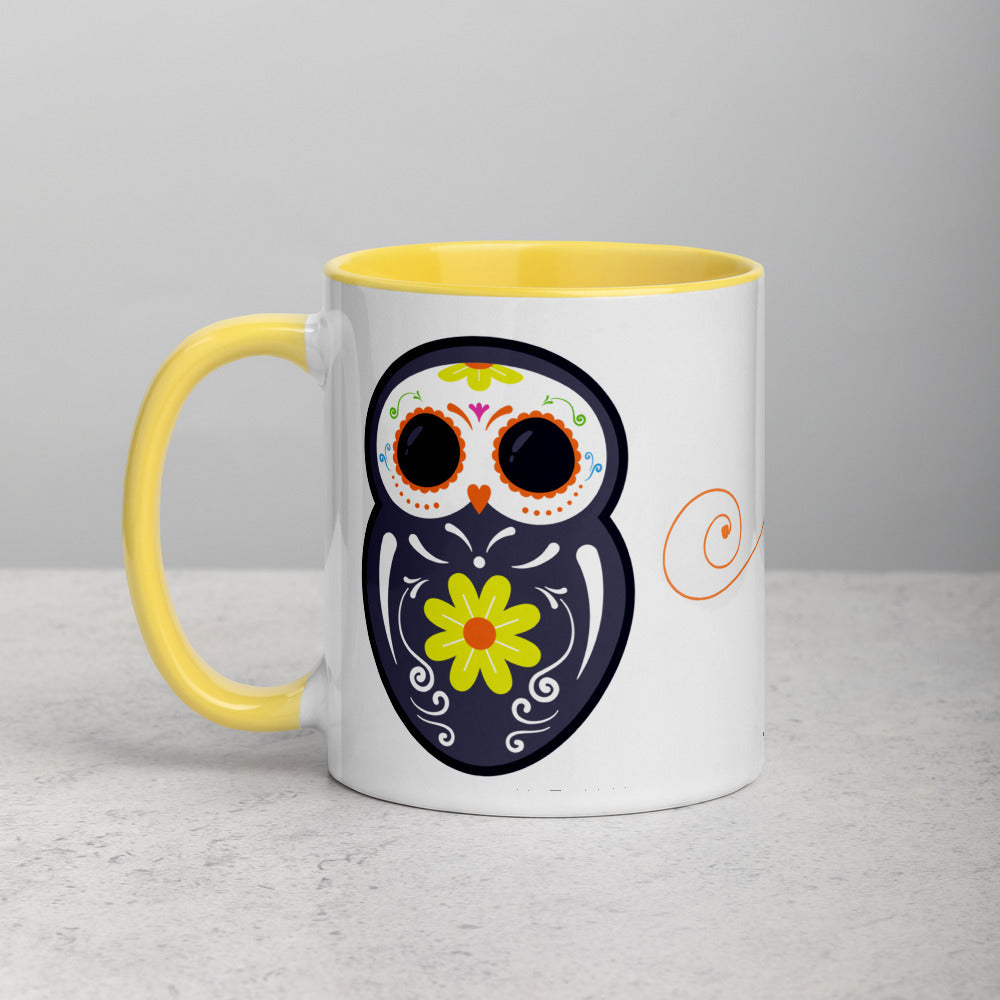 Owl Mug with Color Inside - Assorted - Stardust & Moonstone