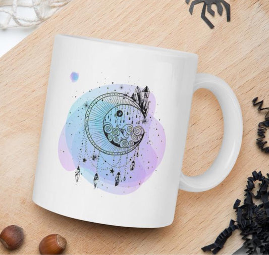 Crystal Moon Mug - Stardust & Moonstone