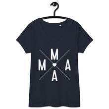 Load image into Gallery viewer, Mama Women’s fitted v-neck t-shirt
